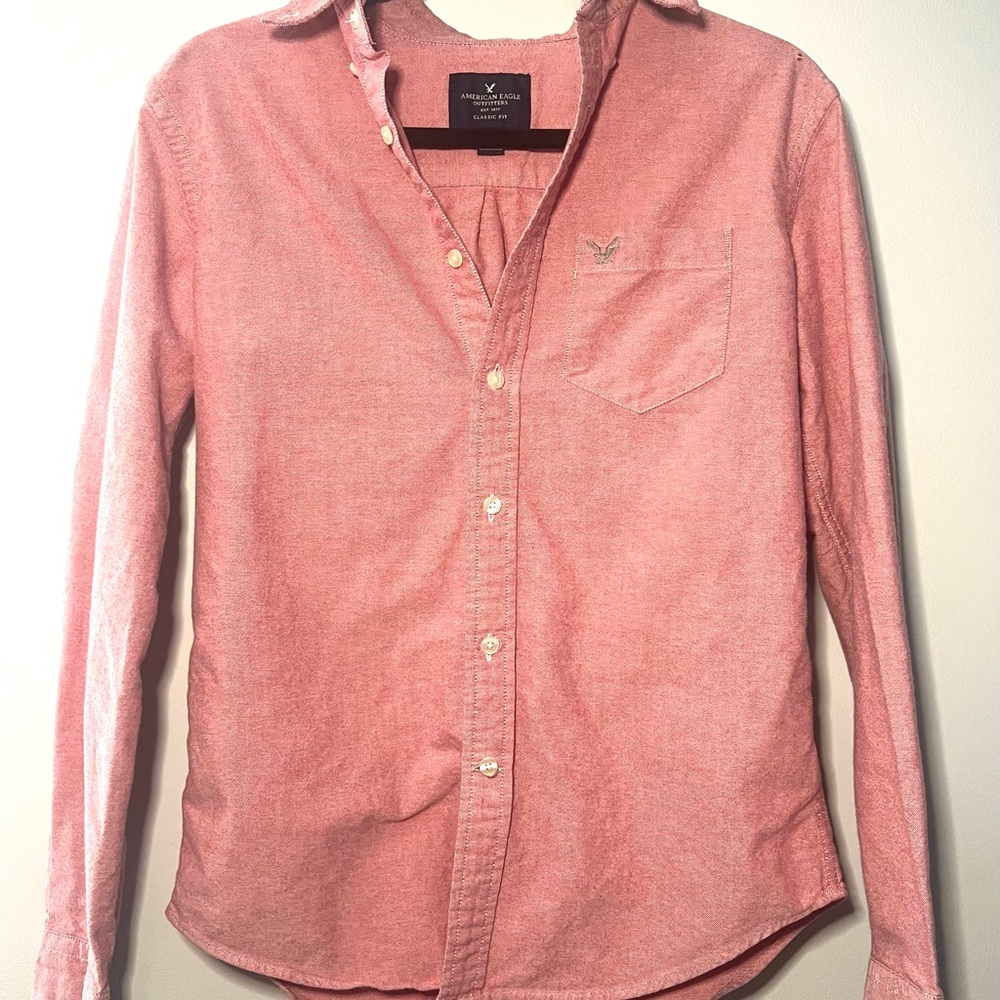 Men's Pink American Eagle Outfitters Shirt